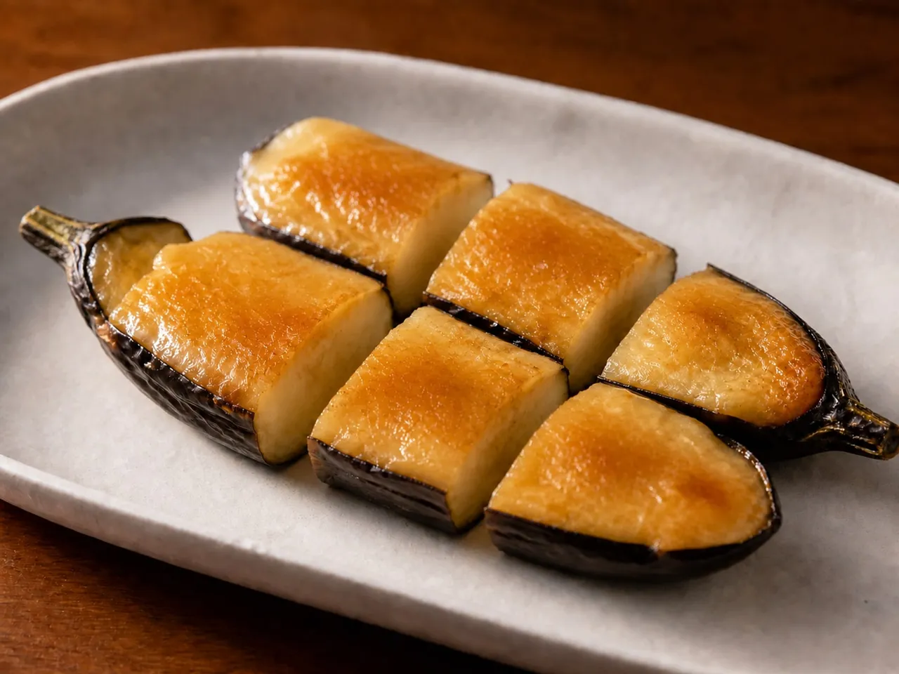 紫苏味噌烧茄子成品