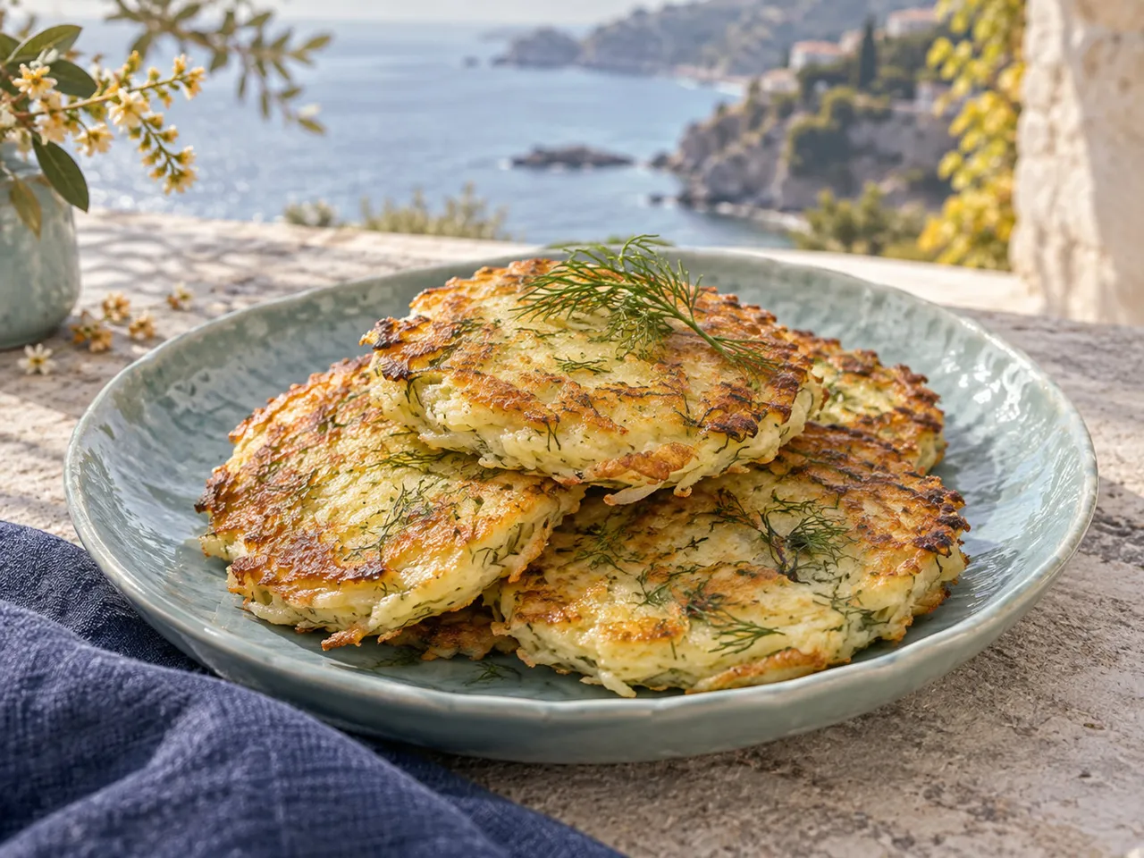 香煎土豆莳萝饼成品